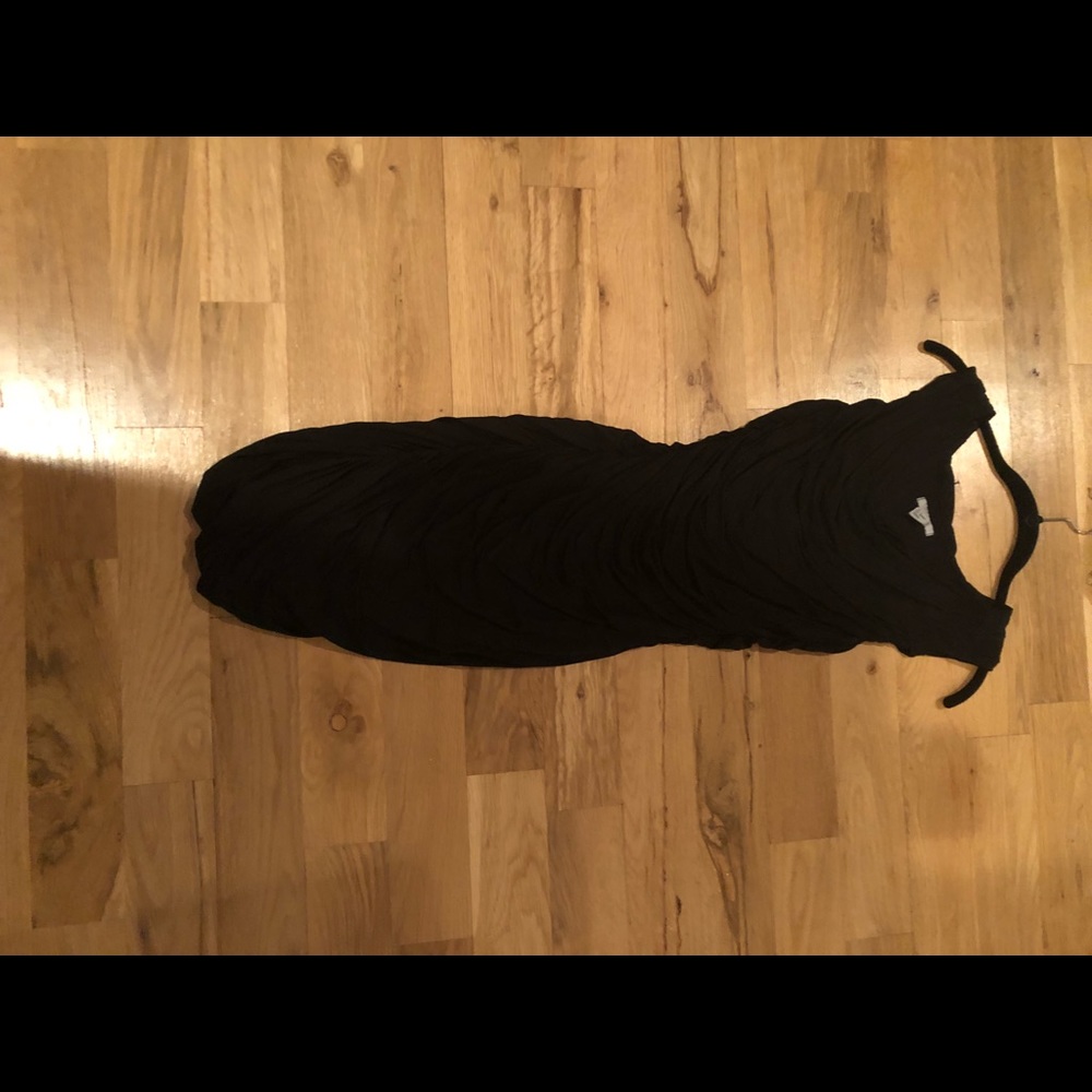 Black cinched dress
